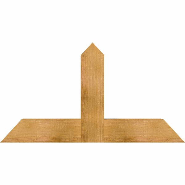 Ekena Millwork Portland Rough Sawn Timber Gable Bracket, Western Red Cedar, 48"W x 26"H x 6"D x 6"F, 13/12 Pitch GBW048X26X0606POR00RWR - main